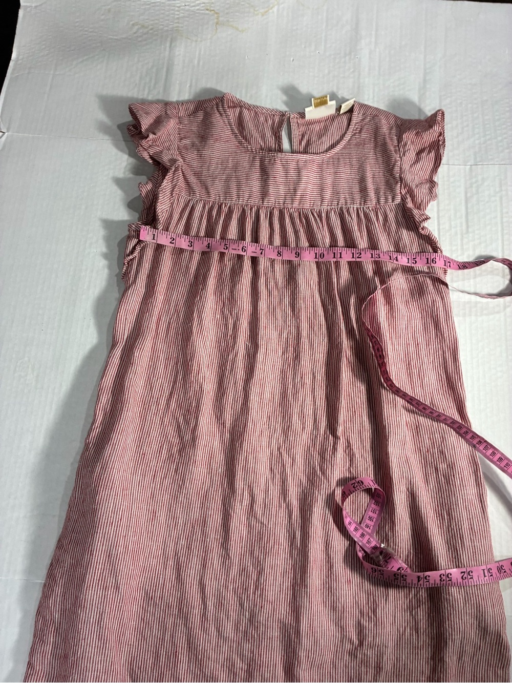 CYNTHIA ROWLEY LINEN STRIPPED DRESS - Picture 4 of 16